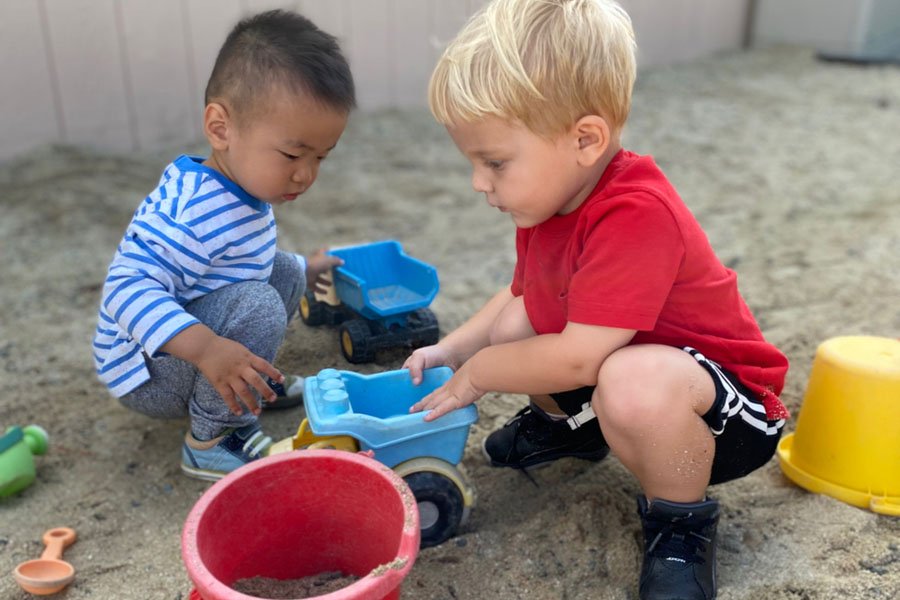 Playing in Sand Box